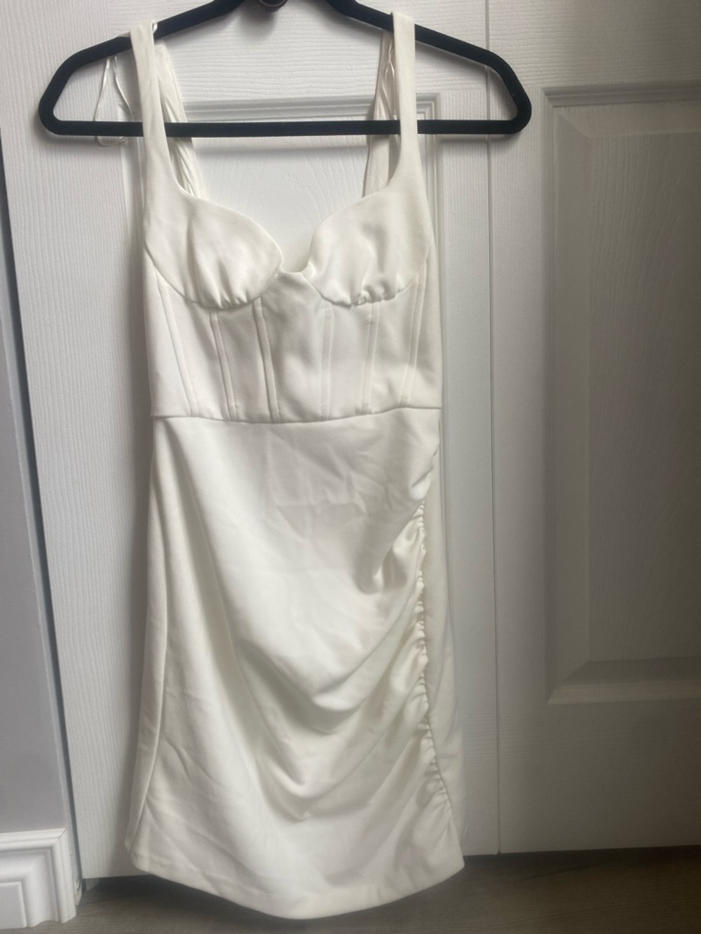 White Sweetheart Mini Dress